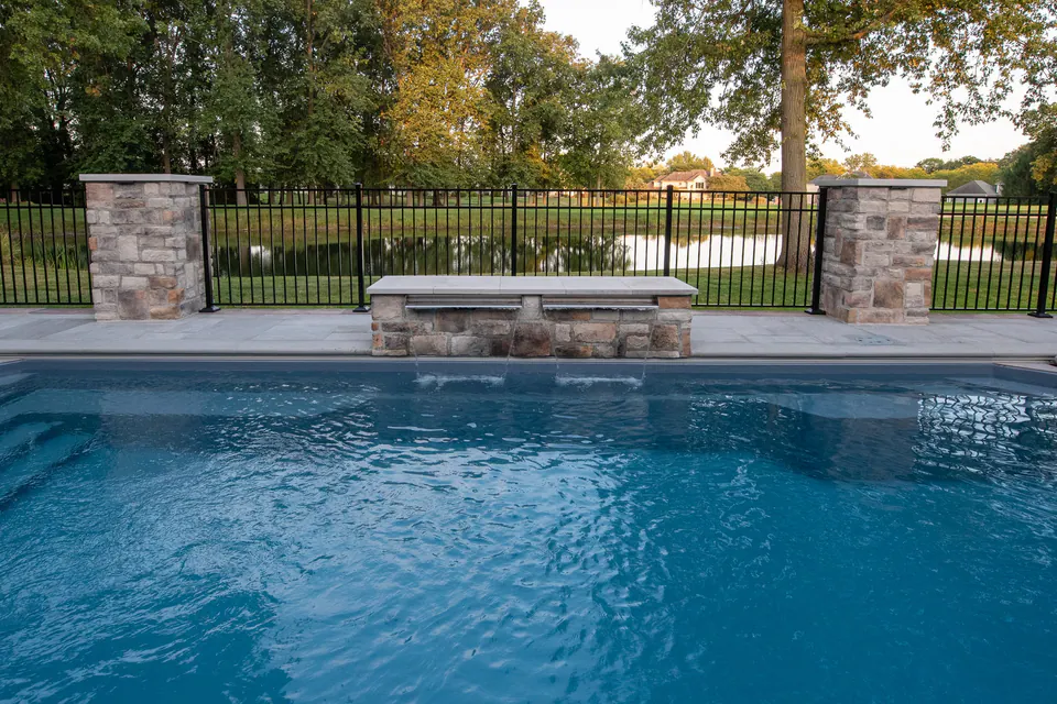 Pool and Fire Feature in Blacklick, OH